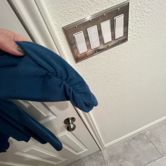 Beautiful teal open cardigan with ruched sleeves - Picture 2 of 3